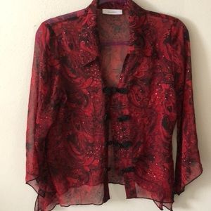 Dress Barn see Through Boho shirt.